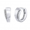 Stříbrné náušnice kruhy Alexa s Brilliance Zirconia QR547SE