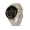 Garmin Venu® 3S, Nerezová luneta Soft Gold, pouzdro French Gray, silikonový řemínek 010-02785-02