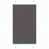 Plisovaná roleta černá 80x100 cm Šířka látky 79,4 cm Polyester Černý 4015122