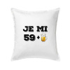 Je mi 60 pivo - Vankúš 50x50 - 50x50 - Iba poťah ( Biela )