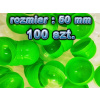 Prázdna kapsula 50 mm ZELENÁ 100ks loptička na žrebovanie lotéria los