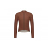 Shimano pánsky cyklistický dres s dlhým rukávom EVOLVE MERINO LONG, hnedý M
