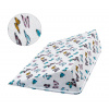Bellatex Klínový podhlavník 80x50x20 cm Motýlek Růžová,Modrá,Šedá