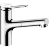 HANSGROHE Zesis M33 páková drezová batéria s vyťažiteľnou sprškou s prepínaním, 2jet, výška výtoku 146 mm, chróm, 74800000