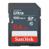 Paměťová karta Sandisk Ultra 64 GB SDXC Memory Card 100 MB/s