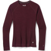 SMARTWOOL Dámske tričko CLASSIC THERMAL MERINO BL CREW BOXED black cherry heather - vínové Veľkosť: L