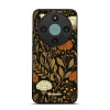 Lesklý kryt na mobil Honor Magic 8 Lite - Mobiwear Glossy G174G, béžová a oranžová kvítka (Prémiové lesklé pouzdro, obal, kryt Mobiwear Glossy na mobil Honor Magic 8 Lite 5G s motivem)