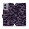 Flipové pouzdro Mobiwear - Motorola Moto G54 5G / Moto G54 5G Power Edition - VA55S Fialové klikyháky (Knížkové flip pouzdro, obal, kryt na mobil Motorola Moto G54 5G / Moto G54 5G Power Edition - VA5