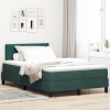vidaXL Posteľ s matracom s boxspringom tmavozelená 120x200 cm zamat 3339233