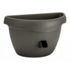 Plastia Siesta Samozavlažovací kvetináč antracit 29 cm