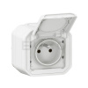Legrand Plexo IP55 Zásuvka 2P+T, komplet, povrchová montáž, automatické svorky, 16A, 230V, Biela