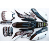STOMP Pitbike polepy na plasty CRF70 Heart & Huntington/biele, Stomp, DemonX, WPB