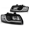 Predné svetlá Audi A4 B6 00-04 Black Tubelight DRL