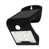 Solárne nástenné DL a PIR senzorové osvetlenie 14x LED IMMAX 2W 08424L BK (Nástenné Daylight+PIR osvetlenie, Typ osvetlenia: Orientačné/ Bezpečnostné PIR, LED: 14+2 MCOB 260lm, FV Panel: 1,0Wp, Sviete