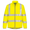 PORTWEST HI-VIS ECO EC24 / Ekologická softshellová bunda, reflexná - HV žltá XXL