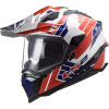 LS2 MX701 EXPLORER ATLANTIS G.WHITE RED BLUE XL
