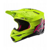 Prilba SUPERTECH S-M10 UNITE, ALPINESTARS (žltá fluo/čierna/ružová) 2024 Veľkosť: S (obvod 55 - 56 cm)
