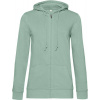 B&C | Inspire Zipped Hood /women, Dámska mikina s kapucňou, zelená sage, XXL