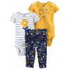 CARTER'S Set 3dielny body kr. rukáv 2ks, nohavice Multiflora dievča LBB NB/ veľ. 56