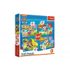 Trefl Puzzle 4v1 Šteňatá v behu Tlapková patrola / Paw Patrol 28,5x20,5cm
