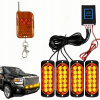 4x LAMPA OSTRZEGAWCZE STROBOSKOP POMOC LAWETA 12 LED 12V 24V, LED