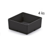 Kistenberg Sada 4 plastových boxov na náradie UNITE BOX 110x110x112 čierne