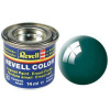REVELL 62 Morská modro zelená lesklá syntetická modelárska farba (RAL6005), 14ml (REVELL 32162 SEA GREEN GLOSS 14ml 0,47fl oz EMAIL COLOR)