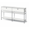 Tchibo - Kovová konzola »Cn3 Slim Line« s 2 zásuvkami - farba: biela