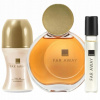 Avon Zestava Far Away 3v1: Parfum, guľôčkový parfum, parfumetka