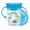 NUBY Hrnček Tritan netečúci 360° s držadlami, 6 m+ modrý
