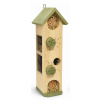 Hmyzí hotel 50 cm – 4 poschodia, bambus a šišky, 4 farebné varianty Farba: zelená farba