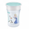 Detský hrnček Mini Magic NUK 360 ° s viečkom Frozen Elsa 230 ml Zelená