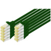 Digitus DK-1644-A-005-G-10 RJ45 sieťové káble, prepojovacie káble CAT 6A S/FTP 0.50 m zelená 1 ks; DK-1644-A-005-G-10