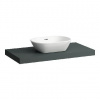 Laufen Lani - Doska pod umývadlo, 99 cm, stredový výrez, sivá H4046611122661