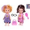 Bábika 15,5 cm s doplnkami - mix variantov či farieb