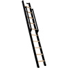 Minka STAIRS Priame rebríkové schodisko Strong buk/čierna, 10 schodov, 243 cm