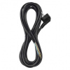 EMOS Flexo šnúra PVC 3× 1,5mm2, 5m, čierna S18325