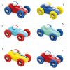 Vilac Drevené závodné mini auto 1 ks Vilac Dřevěné závodní mini auto 1 ks číslo modré se žlutými koly
