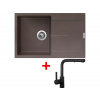 Sinks ULTIMA 790 Marone + ENIGMA S čierná matná