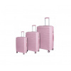 Set kufrov PREMIUM 3-dielny ružový