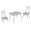 Detský stolík s dvoma stoličkami Ricokids RC-847 Bunny