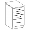 Casarredo D40S/4 dolní skříňka se zásuvkami CHAMONIX II