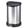 Odpadkový kôš, s pedálom, kovový efekt, 20 l, CURVER