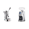 La Pavoni Professional Lusso + Eureka Atom 60, chrome