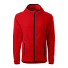 MALFINI Mikina Direct stretch 417, fleece, na zip, pánská MAL-4170713 S Červená