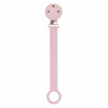 Nattou Klip na cumlík silikón Pink