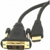 Gembird HDMI - DVI male-male kábel (pozlátené konektory) 3m bulk CC-HDMI-DVI-10