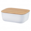 RIG-TIG Miska na maslo BOX-IT 15 cm, biela, plast / bambus