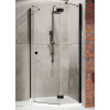 Sprchový kút - Päťuholníková kabína 80x100 Essenza New PTJ Black R (Sprchový kút - Päťuholníková kabína 80x100 Essenza New PTJ Black R)