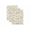 Jollein Žinky 3 ks Animals Olive Green